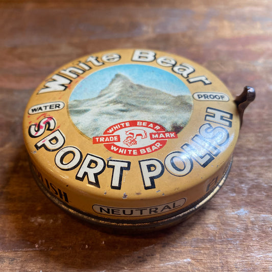 【vintage】White Bear スポーツポリッシュ 缶