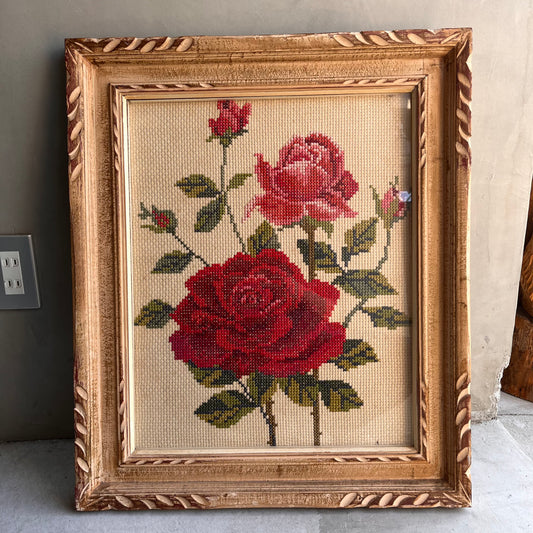 【USA vintage】ウォールデコ 薔薇