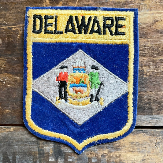 【USA vintage】ワッペン DELAWARE デラウェア