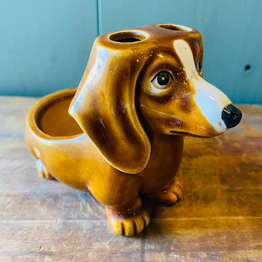 【vintage】犬 はぶらしスタンド ペン立て