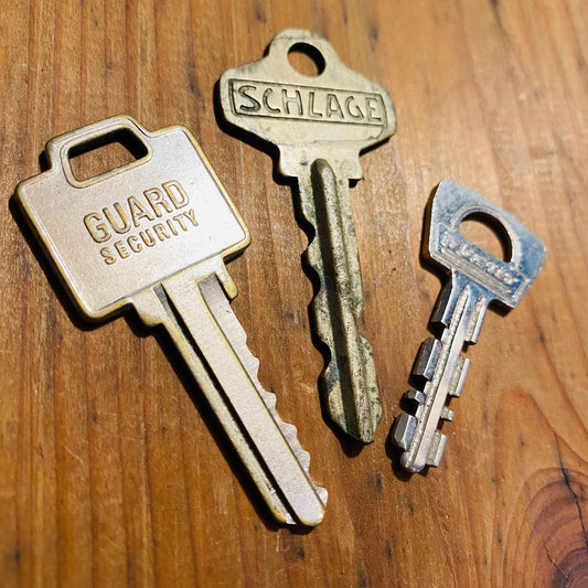 USA アメリカ ビンテージ 雑貨 鍵 3本セット キー アンティーク ①