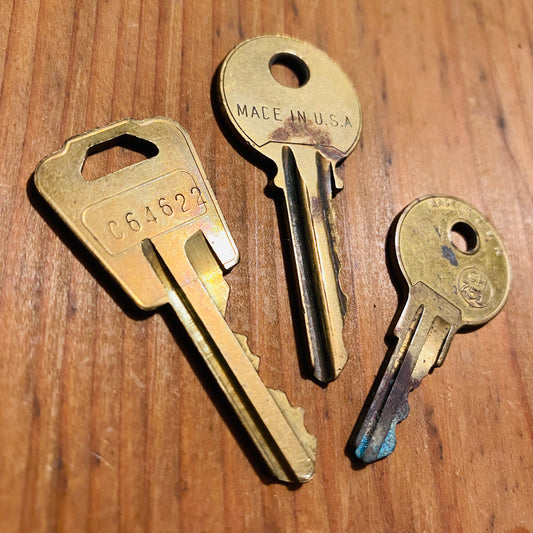 USA アメリカ ビンテージ 雑貨 鍵 3本セット キー アンティーク ④