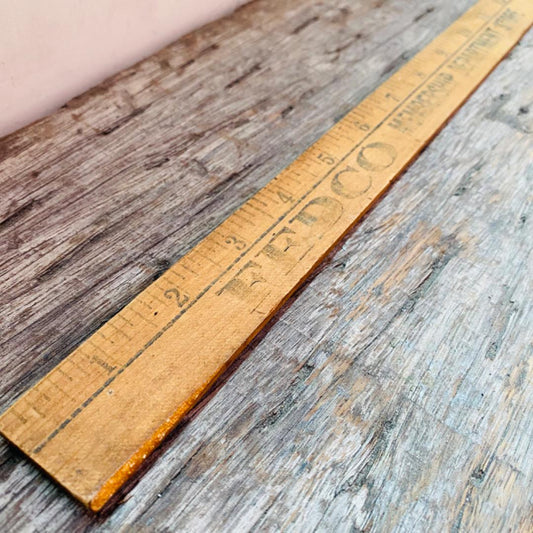 【USA vintage】木製 スケール ルーラー ものさし 4