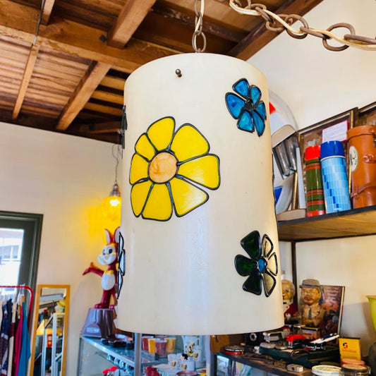 【1960s-1970s USA vintage】ペイント ペンダント ランプ