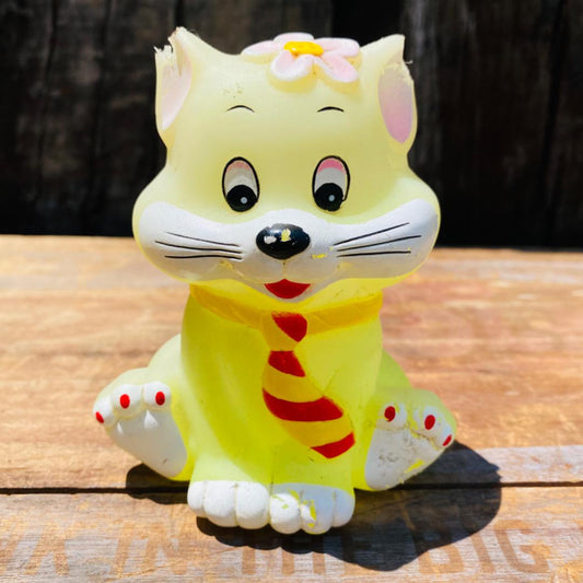 【JPN vintage】ソフビ 猫 おもちゃ