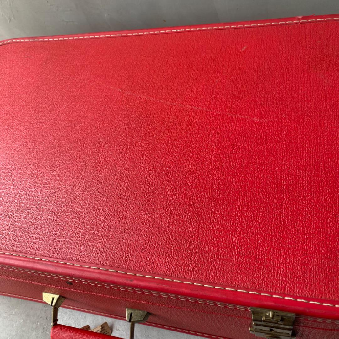 【USA vintage】Star line ビンテージ スーツケース レッド