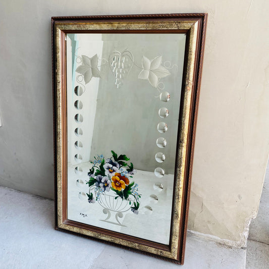 【1910s-1930s 】英国アンティーク ジプシーミラー パンジー