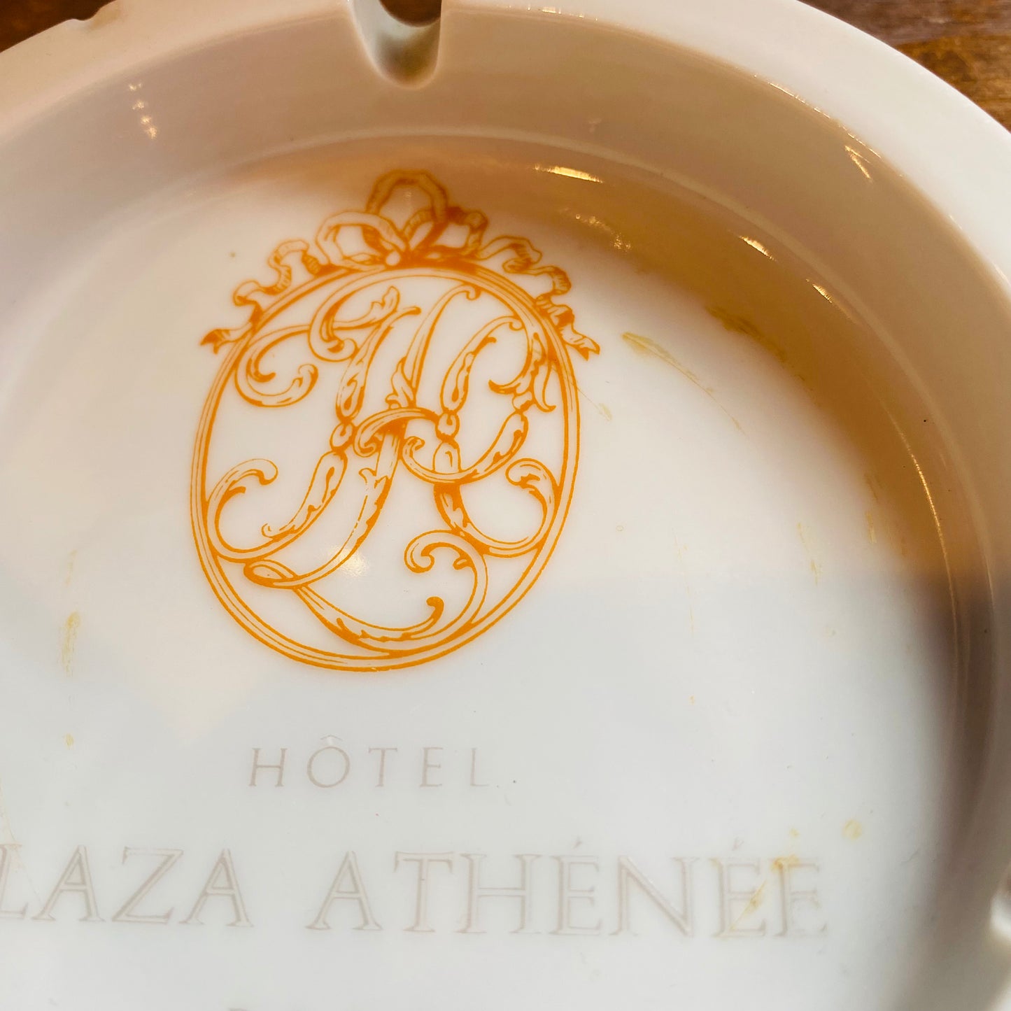 【1950s-1970s USA vintage】アドバタイジング 灰皿 HOTEL PLAZA ATHENEE