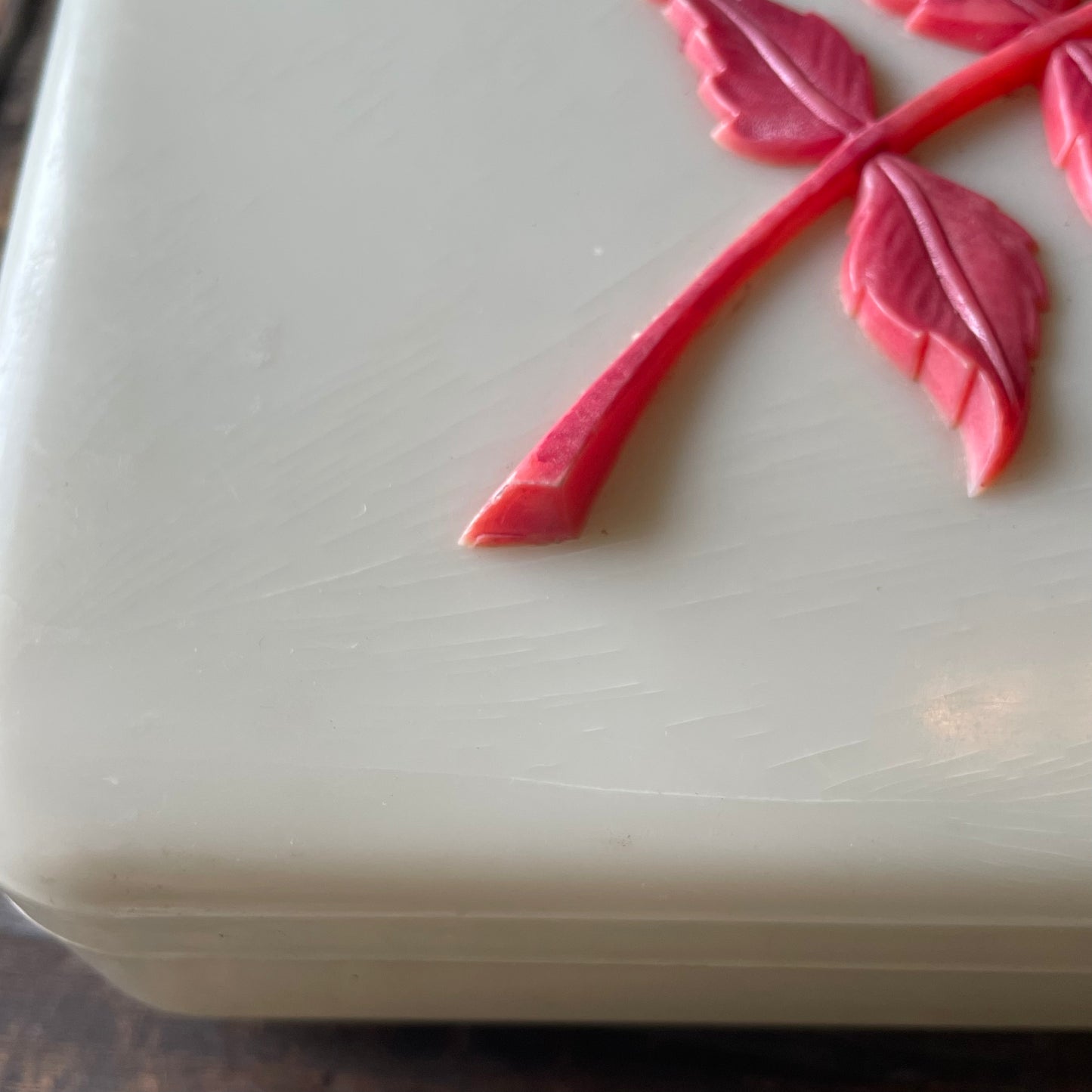 【50’s USA vintage】リーフ柄 小物入れ