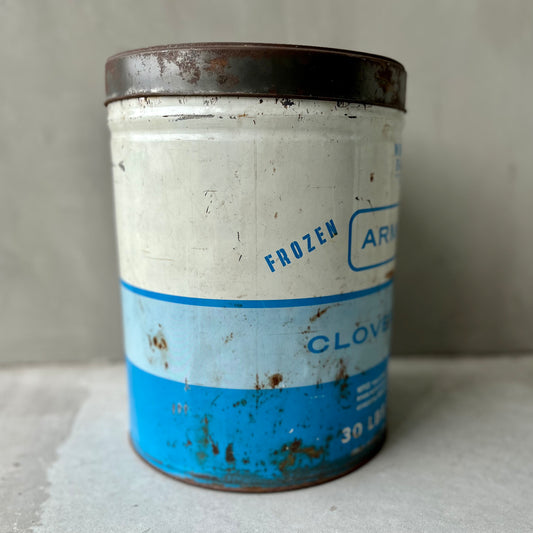 【USA vintage】ARMOUR CLOVERBLOOM 30ポンド フローズンエッグ 缶
