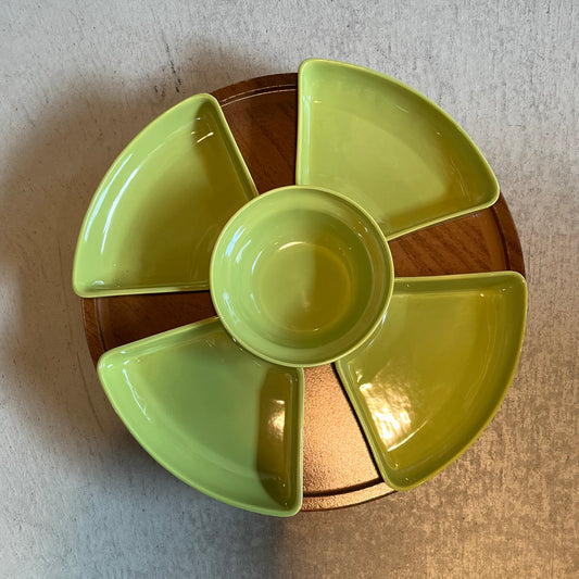 【USA vintage】オードブルプレート&ターンテーブル