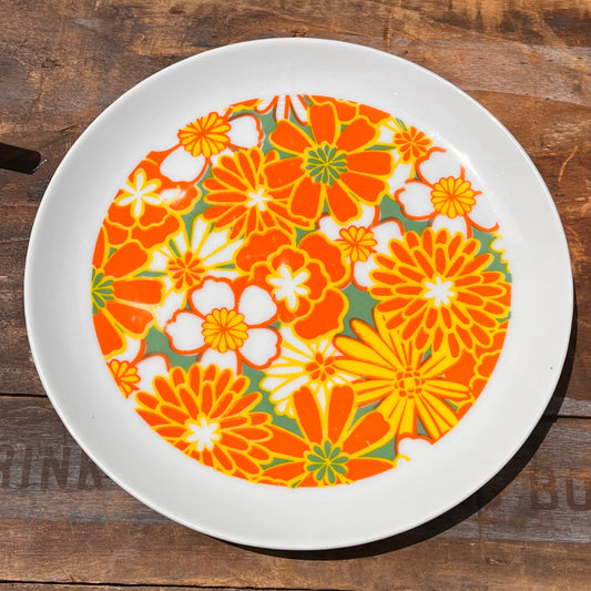 【USA vintage】花柄プレート