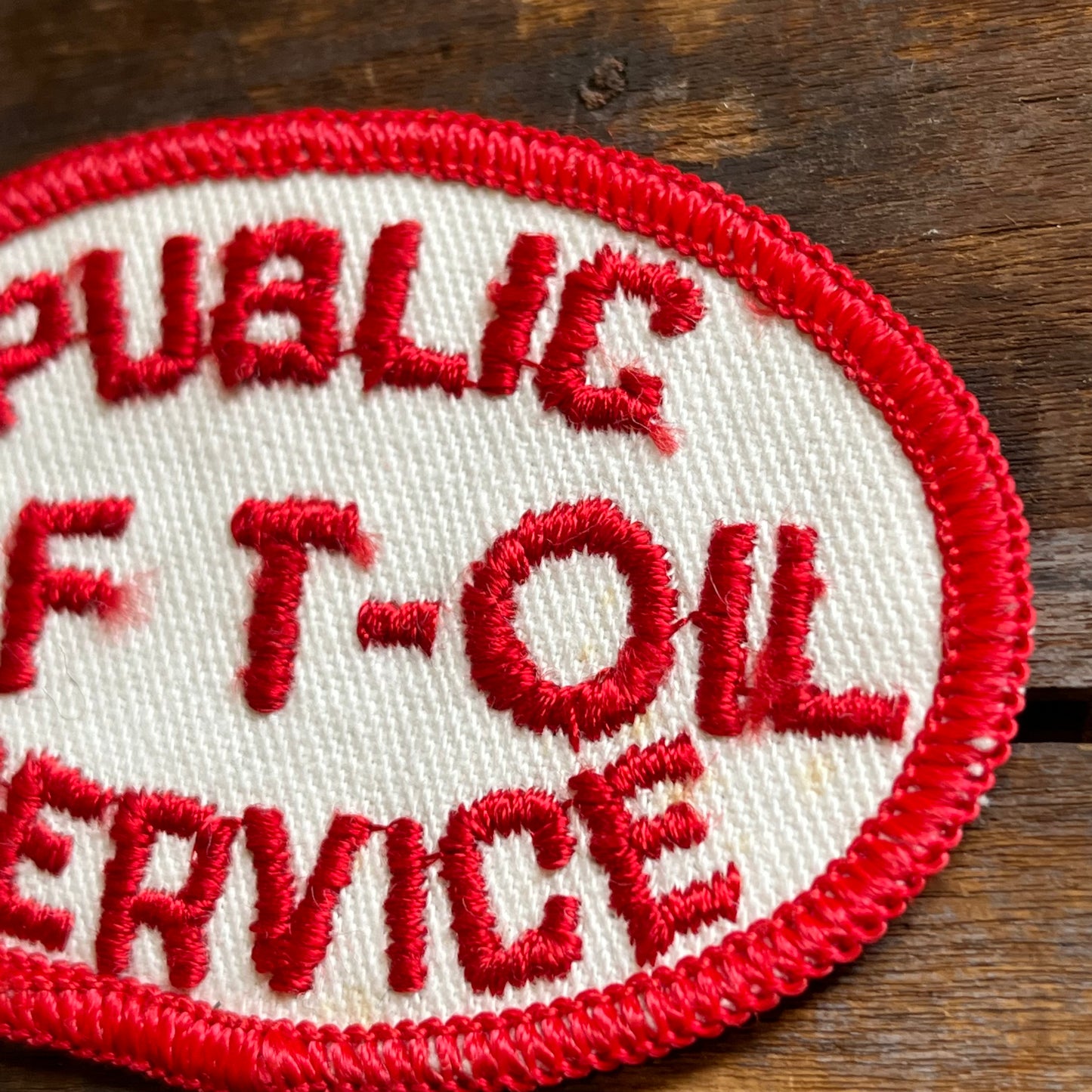 【USA vintage】ワッペン PUBLIC SAF T-OIL SERVICE
