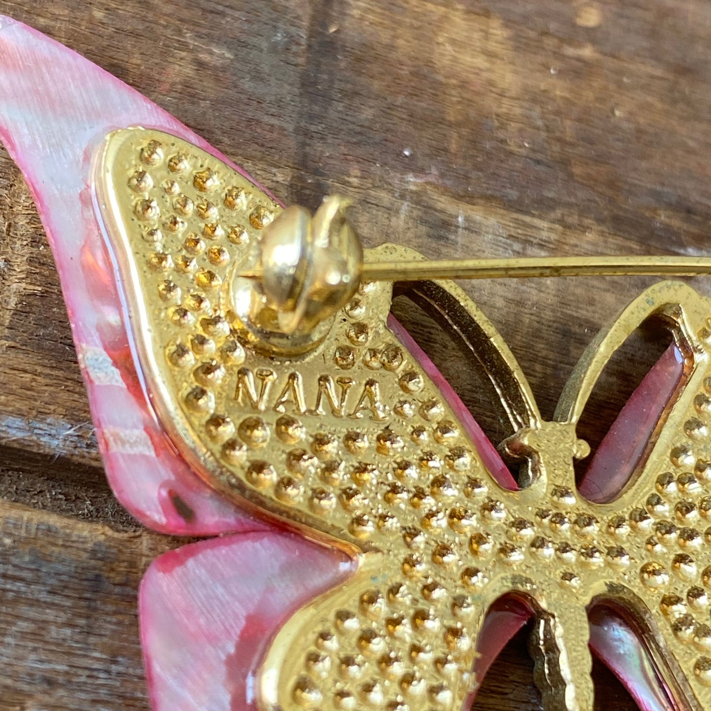 【vintage】NANA butterfly brooch 蝶々 ブローチ
