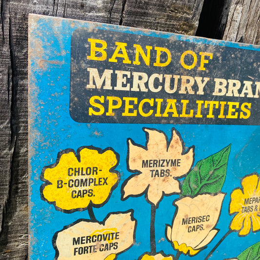 【USA vintage】metal sign メタルサイン 看板 花