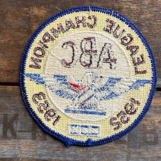 【USA vintage】ワッペン 80s ABCリーグ チャンピオン ボウリング