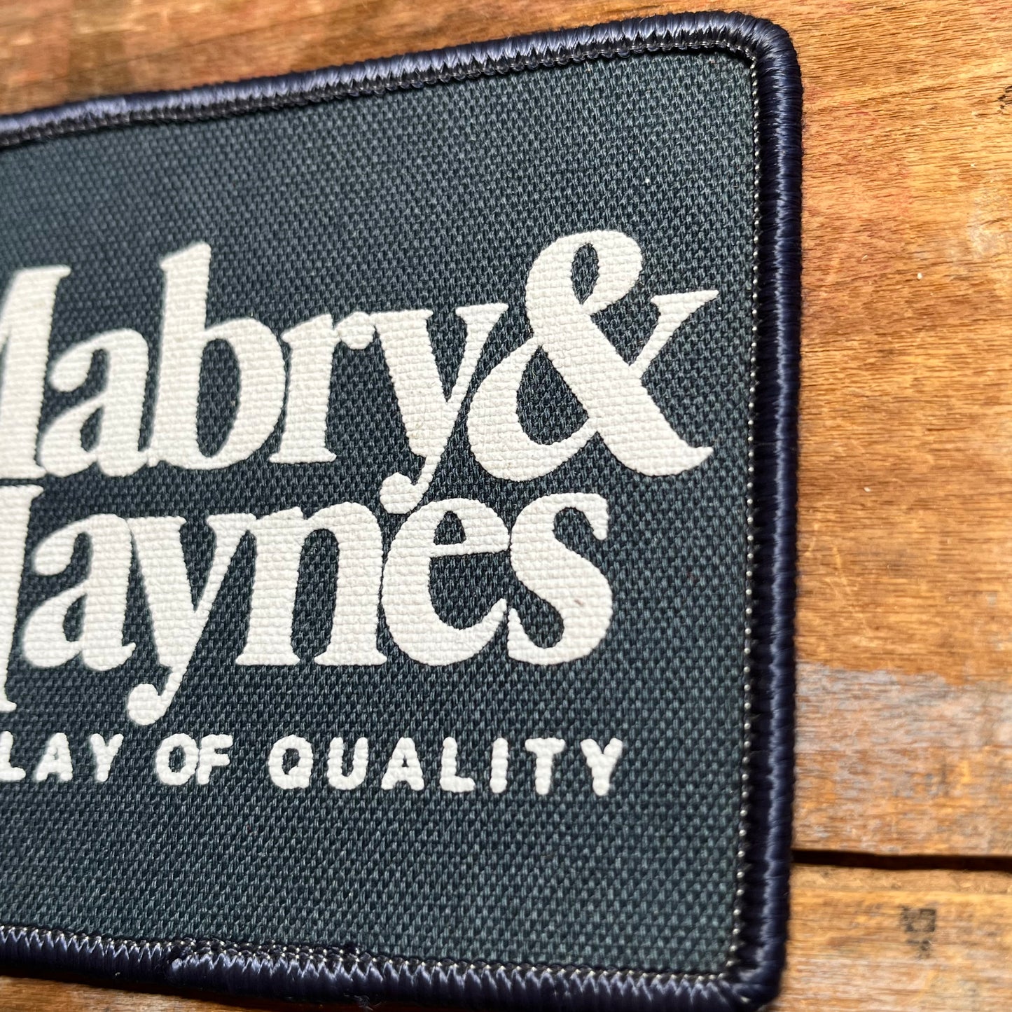 【USA vintage】ワッペン Mabry & Haynes