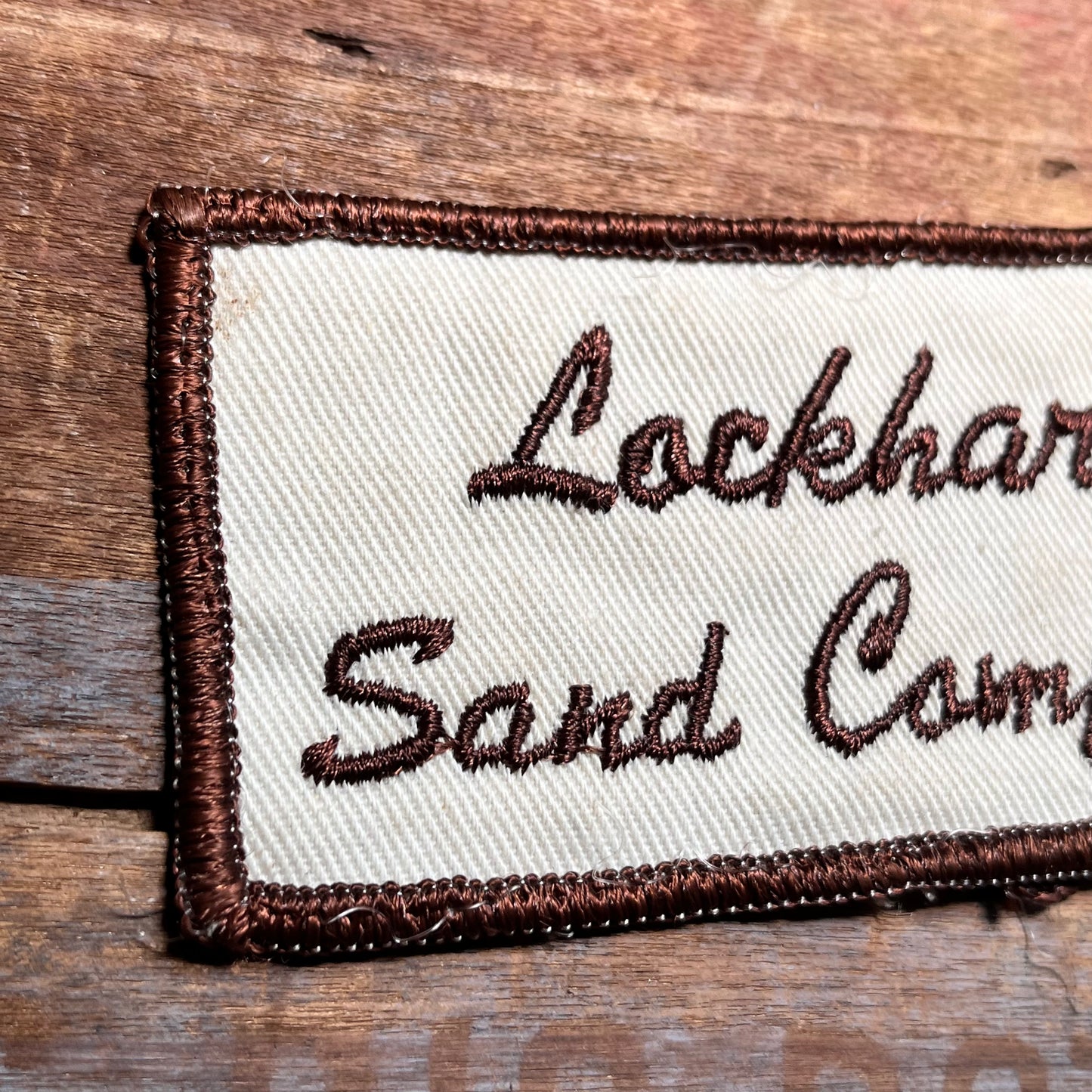 【USA vintage】ワッペン Lockhart Sand Company