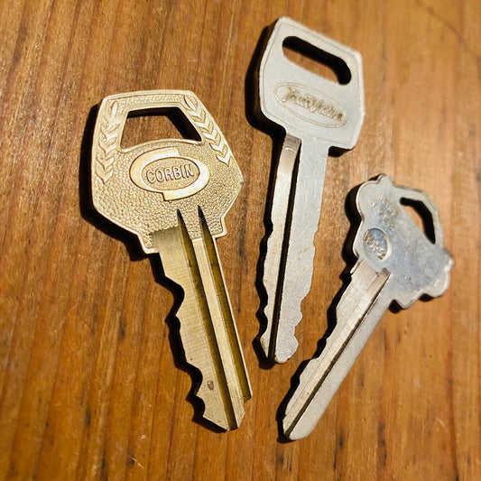 USA アメリカ ビンテージ 雑貨 鍵 3本セット キー アンティーク ⑤