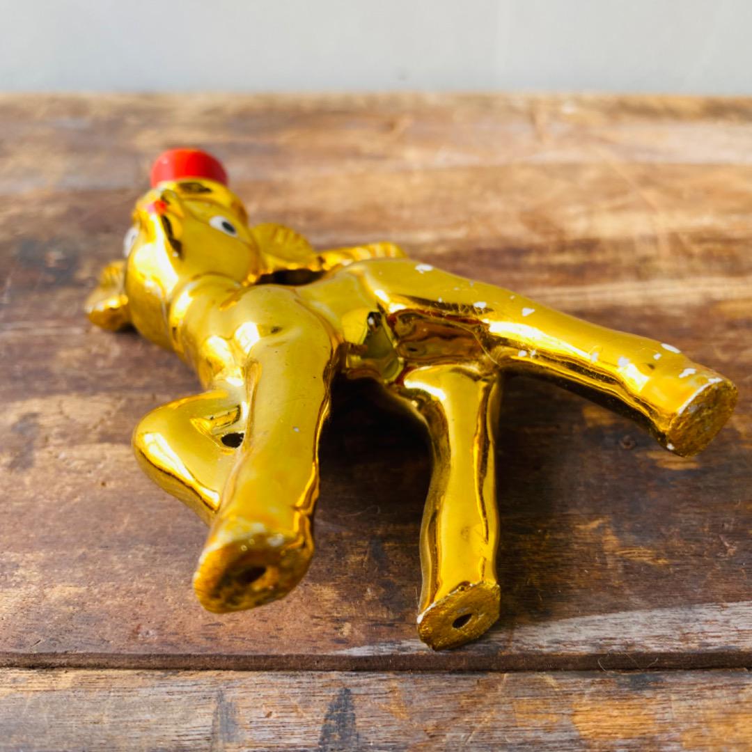 【vintage】ゴールド 鹿の親子 セット