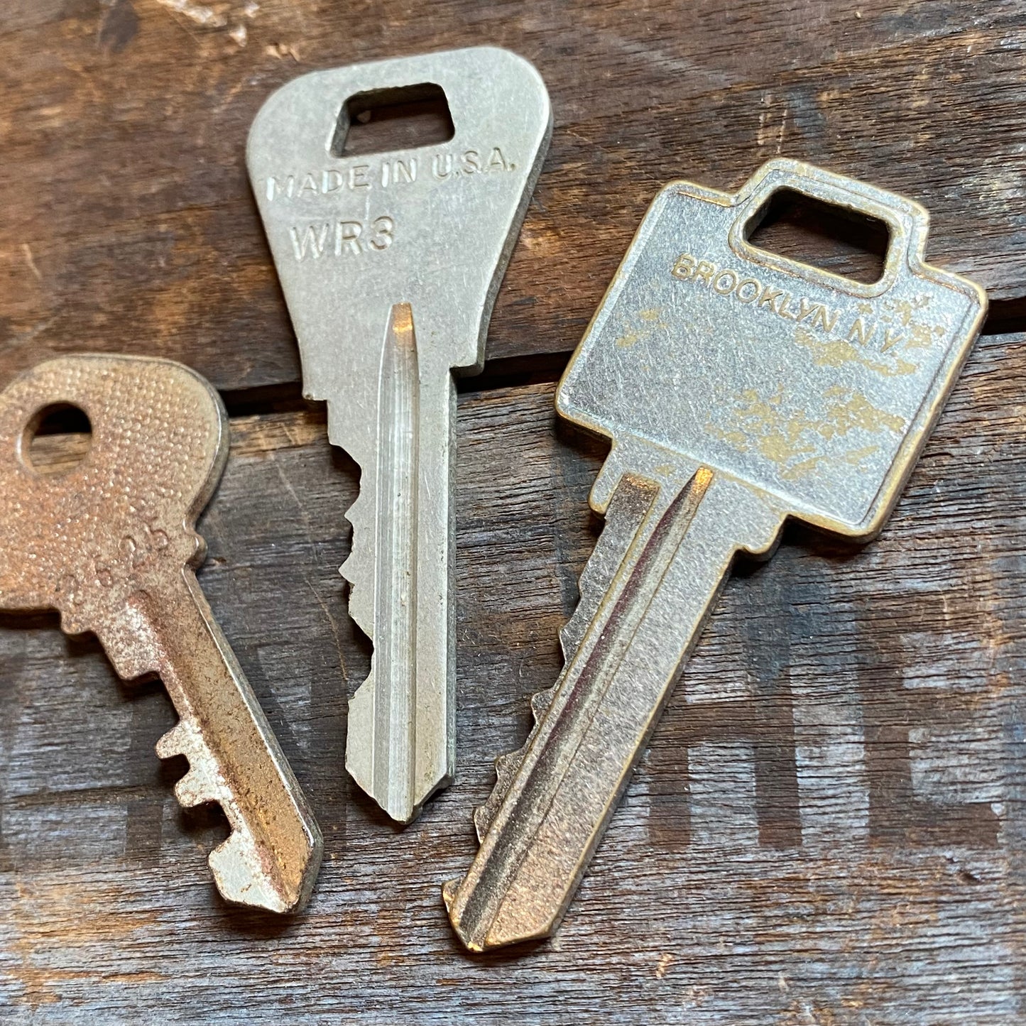 【USA vintage】鍵3本セット キー アンティーク ④