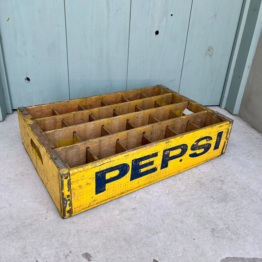 【1960s USA vintage】PEPSI 木箱 仕切り付き
