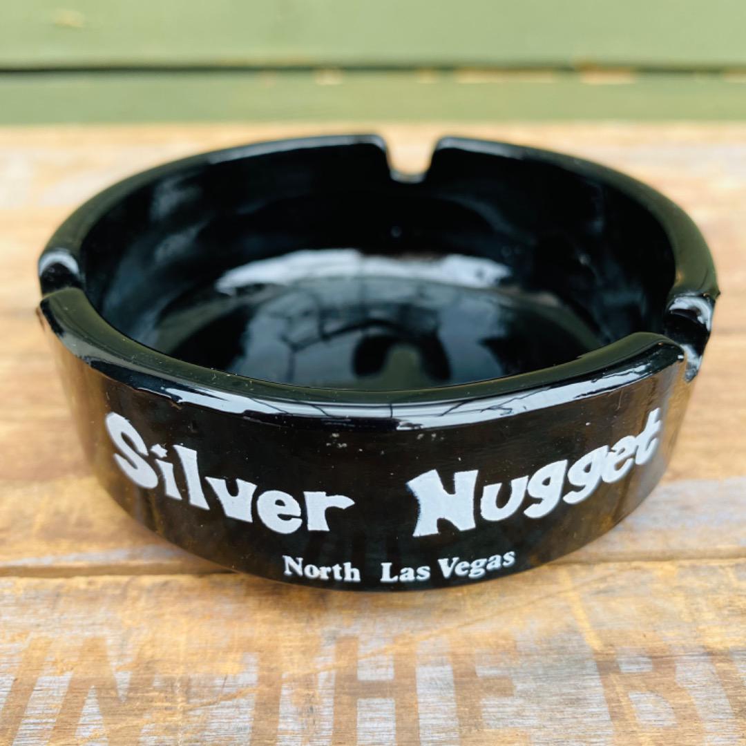 【1950s-1970s USA vintage】アドバタイジング 灰皿 Silver Nugget