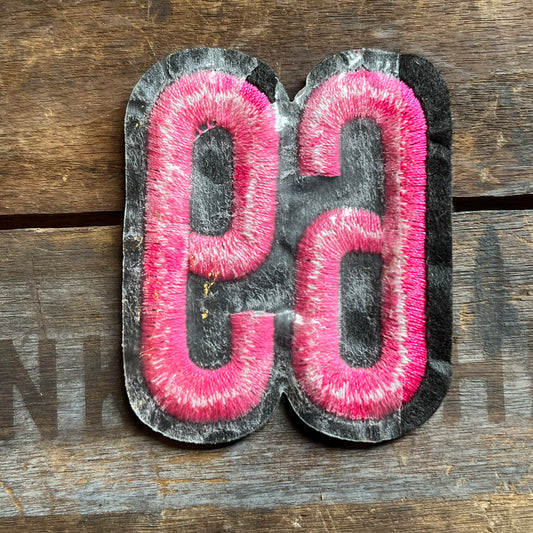 【USA vintage】ワッペン 69 ピンク