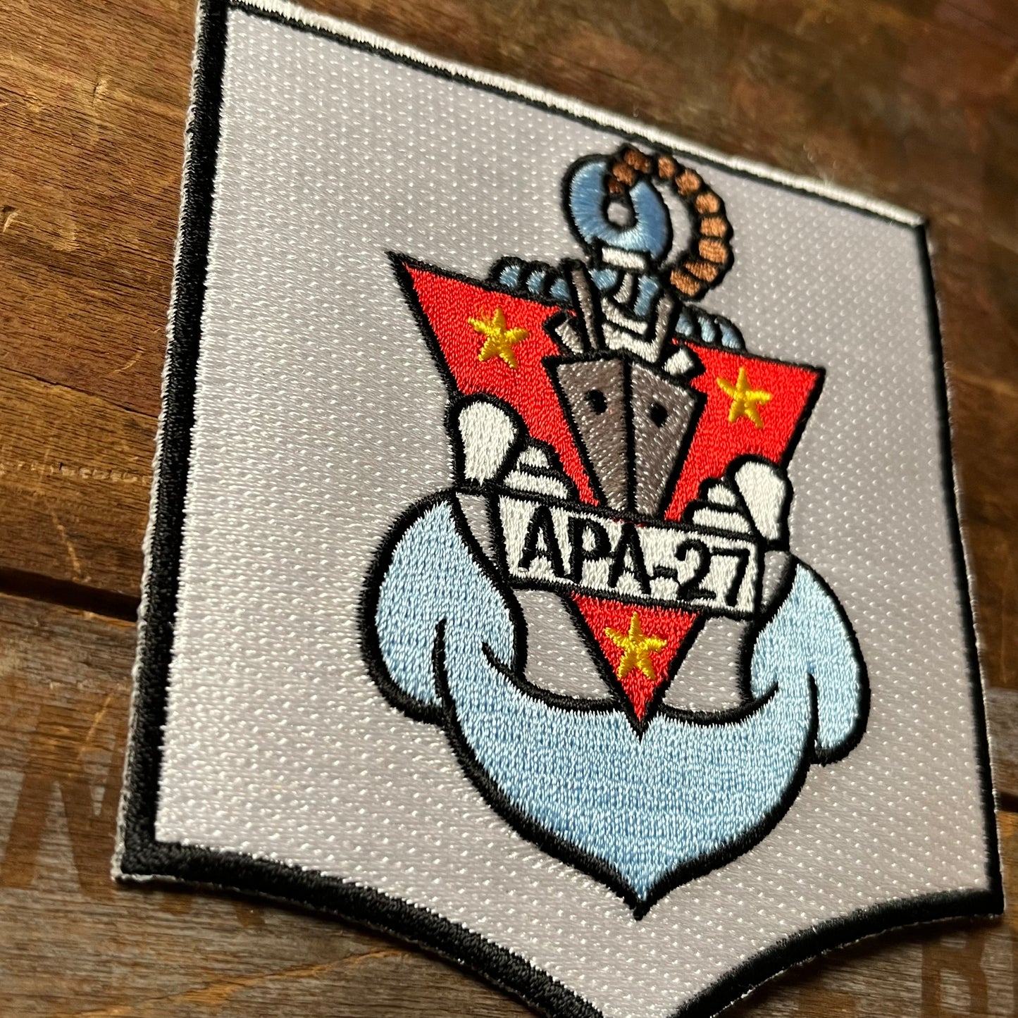 【USA vintage】ワッペン APA-27 USS ジョージ クライマー