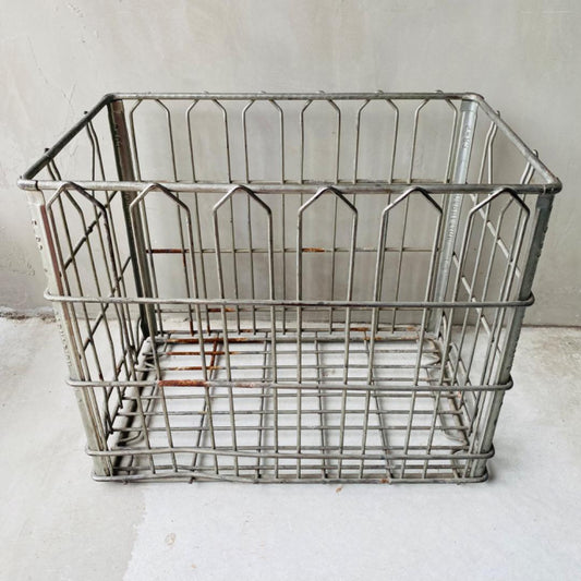 【USA vintage】iron wire basket 鉄 カゴ ③