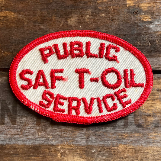 【USA vintage】ワッペン PUBLIC SAF T-OIL SERVICE