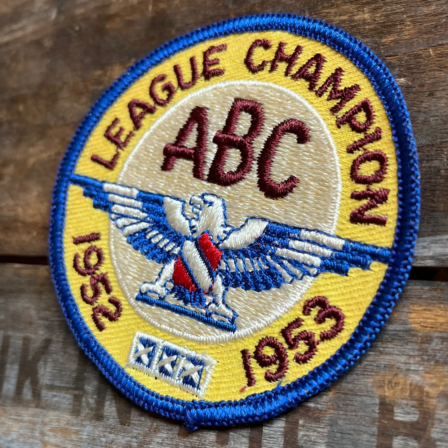 【USA vintage】ワッペン 80s ABCリーグ チャンピオン ボウリング