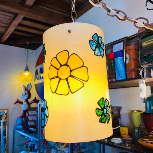 【1960s-1970s USA vintage】ペイント ペンダント ランプ