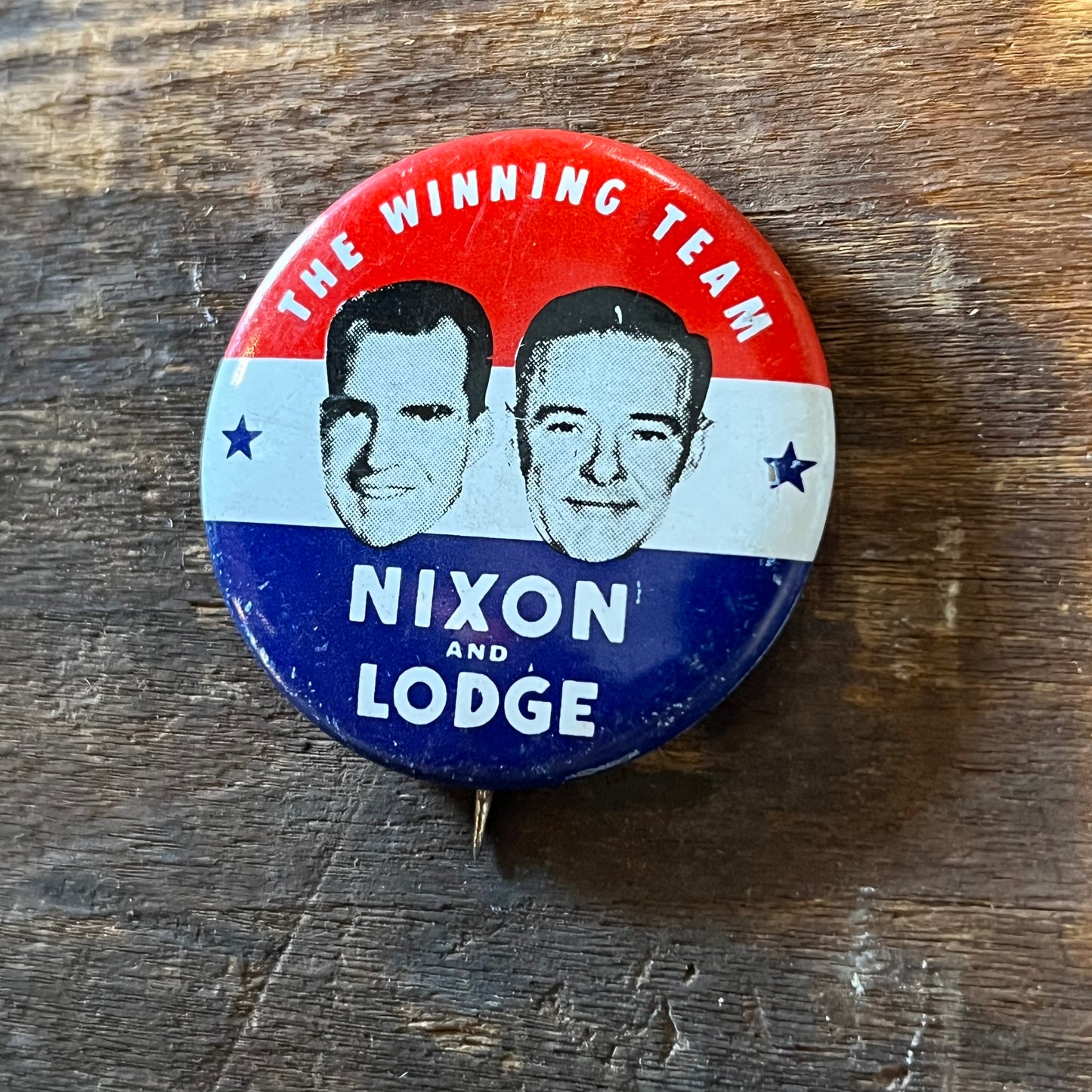 【USA vintage】缶バッジ Nixon & Lodge 大統領選挙
