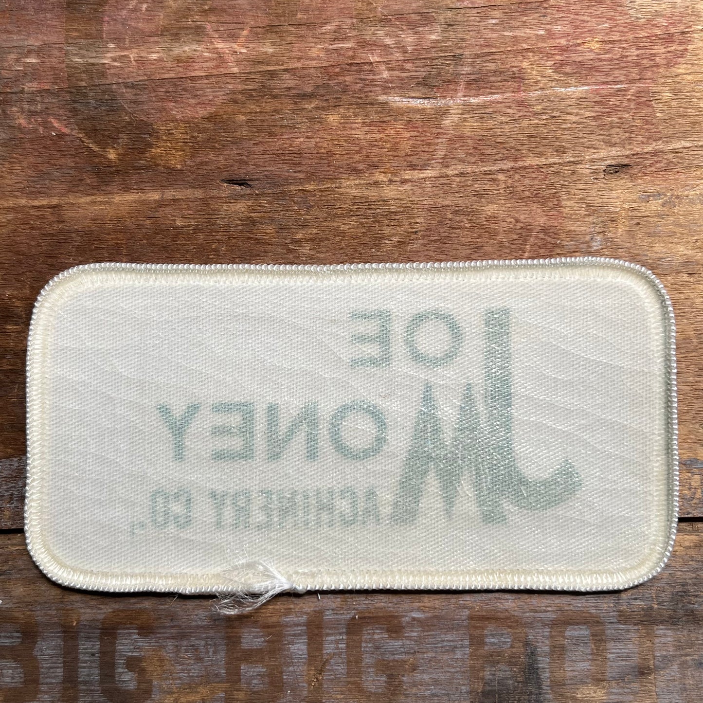 【USA vintage】ワッペン JOE MONEY MACHINERY CO.,