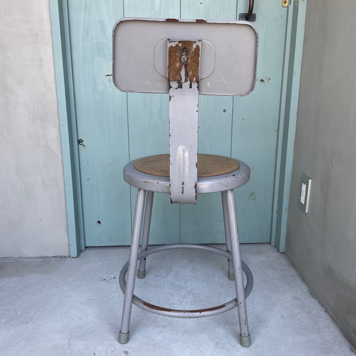 【USA vintage】Factory Chair バックレストチェア