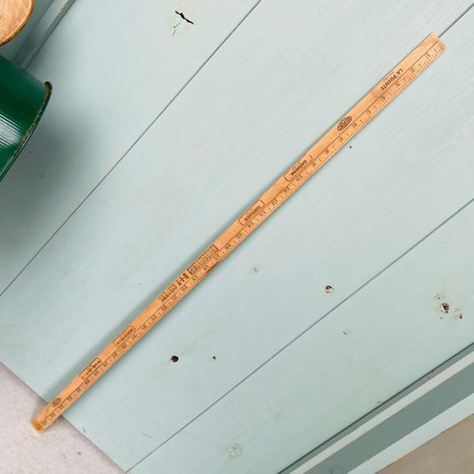 【USA vintage】木製 スケール ルーラー ものさし 3