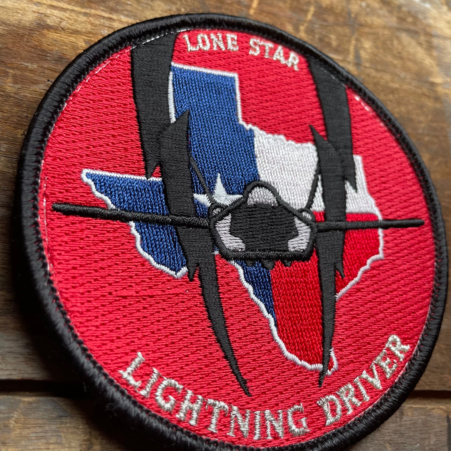 【USA vintage】ワッペン テキサス州 戦闘飛行隊 米空軍マジックテープ