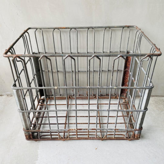 【USA vintage】iron wire basket 鉄 カゴ ②