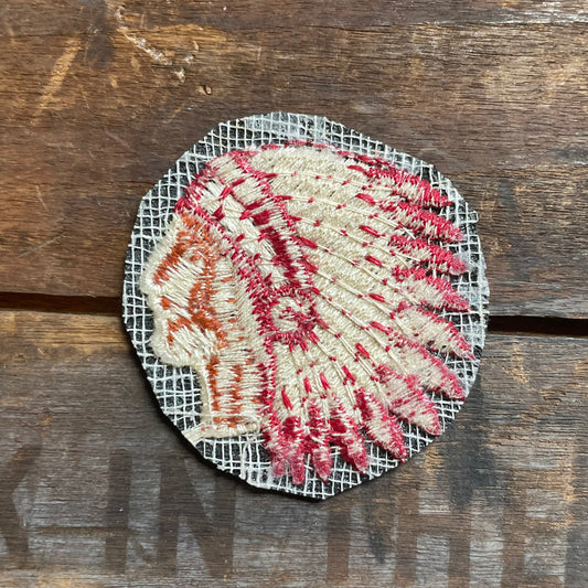 【USA vintage】ワッペン インディアン ネイティブアメリカン