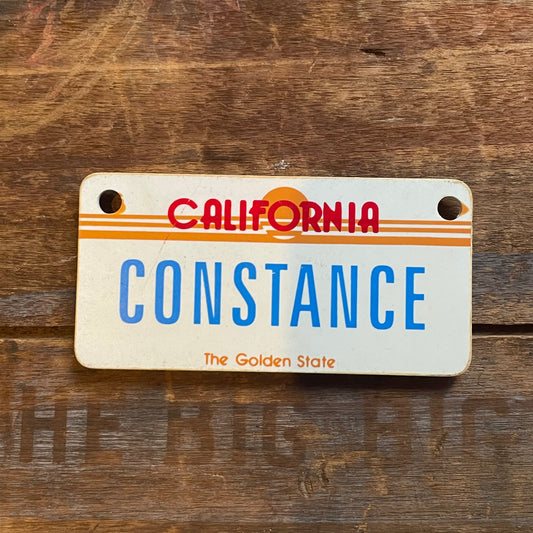 【1980’s USA vintage】ネームプレート マグネット CONSTANCE コンスタンス