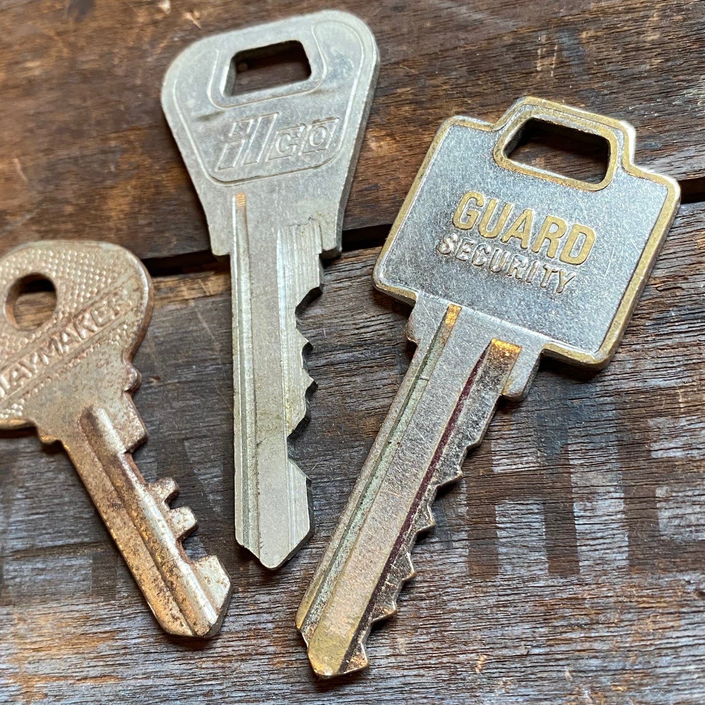 【USA vintage】鍵3本セット キー アンティーク ④