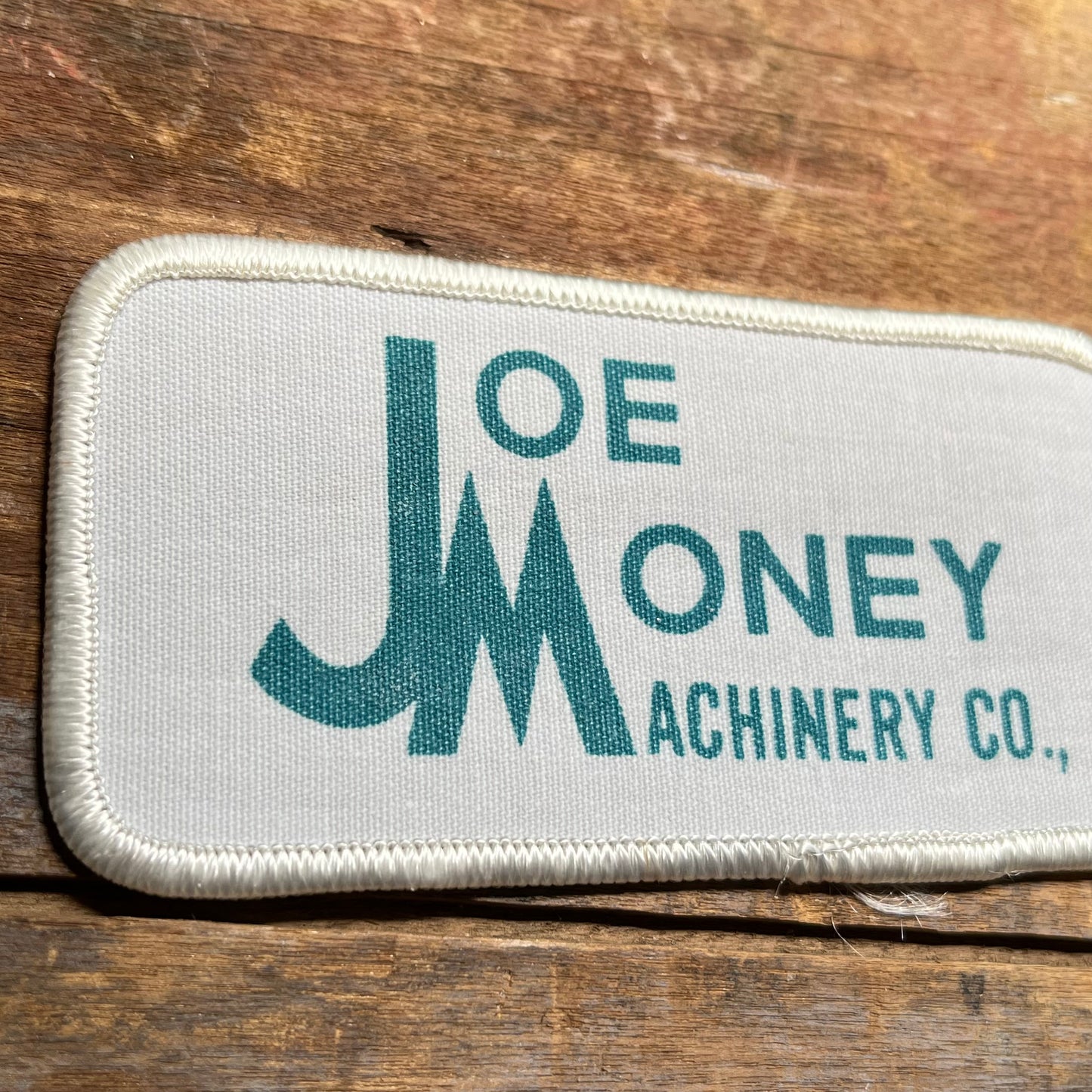 【USA vintage】ワッペン JOE MONEY MACHINERY CO.,