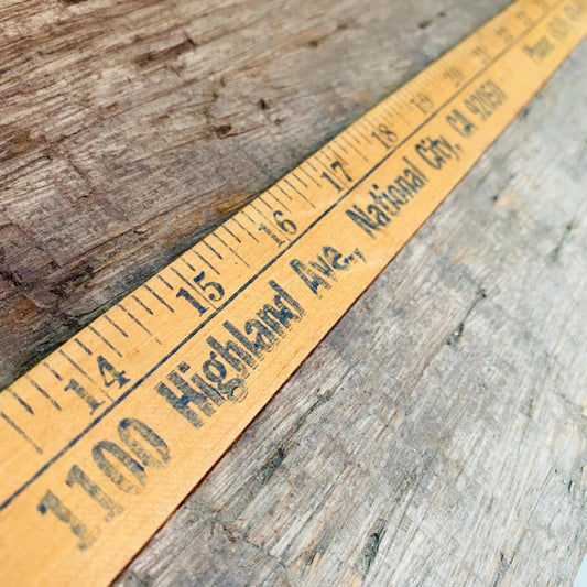 【USA vintage】木製 スケール ルーラー ものさし 4