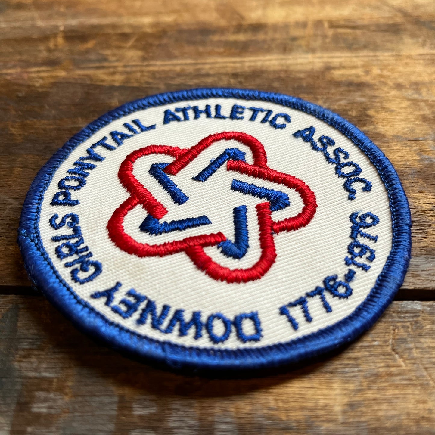 【USA vintage】ワッペン DOWNEY GIRLS PONYTAIL ATHLETIC ASSOCIATION