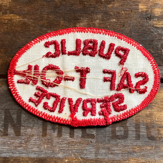 【USA vintage】ワッペン PUBLIC SAF T-OIL SERVICE