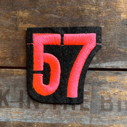 【USA vintage】ワッペン 57 ピンク