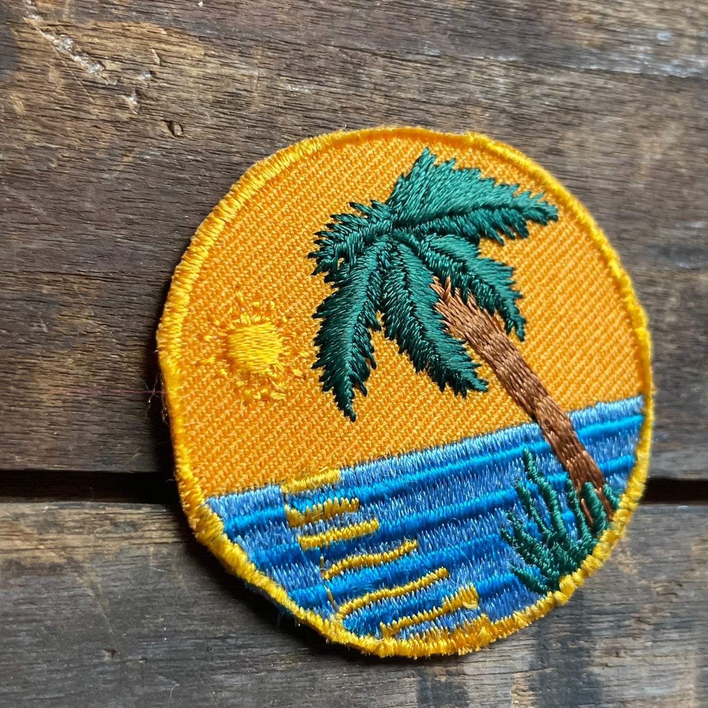 【USA vintage】ワッペン サンセットビーチ