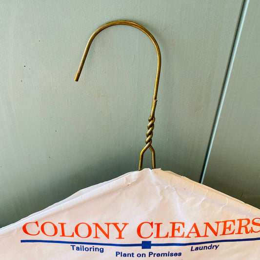【USA vintage】hanger ハンガー COLONY CLEANERS