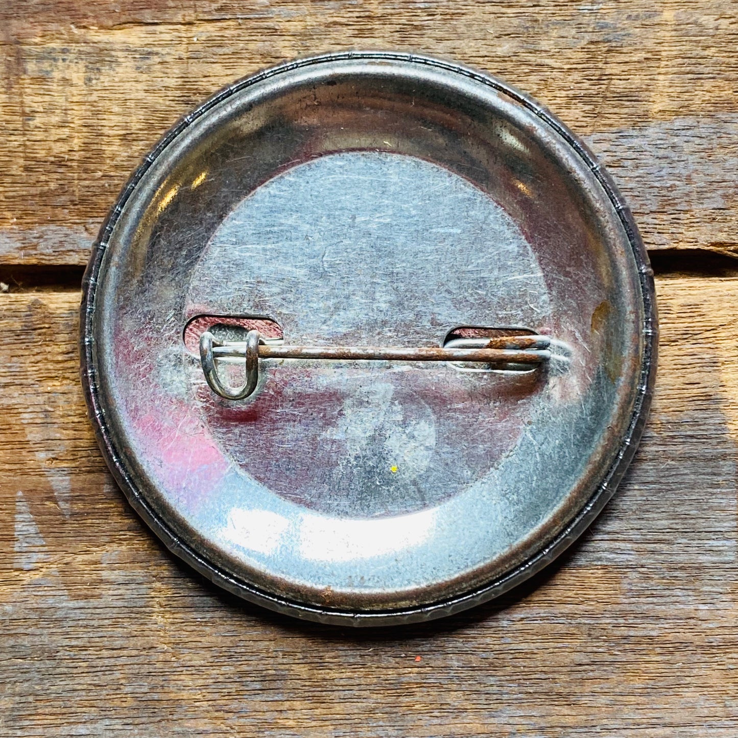 【USA vintage】缶バッジ 黒